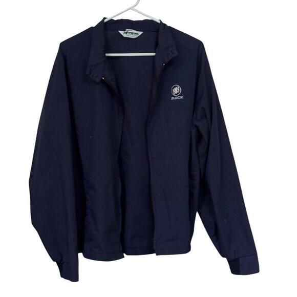 VTG Men’s Buick Mechanic Jacket Coat Large Blue Pockets Broken Zipper READ - Picture 1 of 8